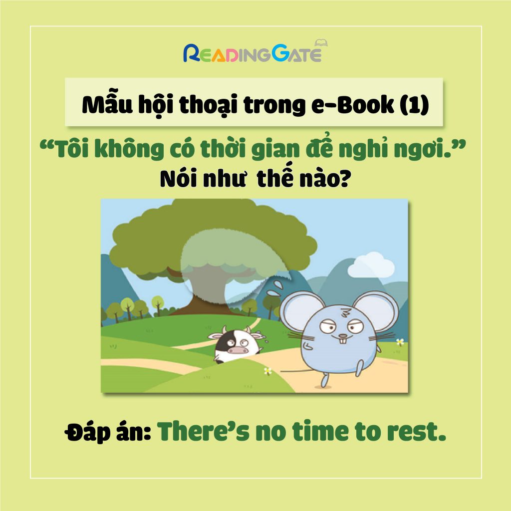 Mẫu câu tiếng Anh thông dụng - There is no time - Tiêu đề