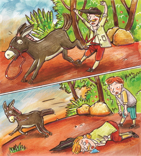 EB-1A-041 - The Man, the Boy and the Donkey - Minh họa 06
