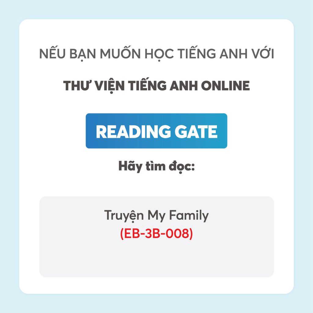 Tìm đọc eBook tiếng Anh EB-3B-008 My Family trong ứng dụng Reading Gate