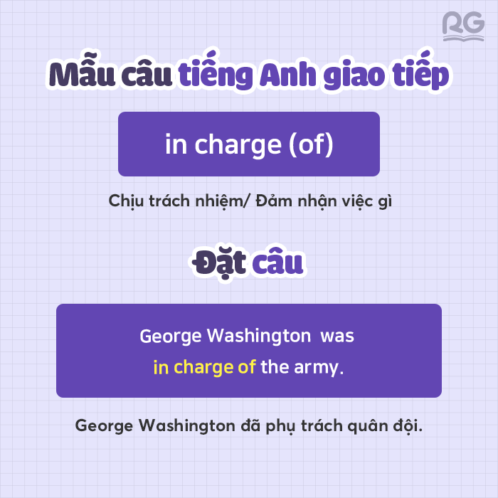 Mẫu câu tiếng Anh giao tiếp thông dụng trong eBook EB-2B-301 Great Americans – George Washington